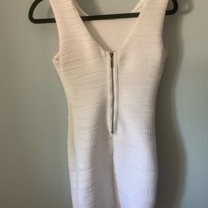 White cocktail dress